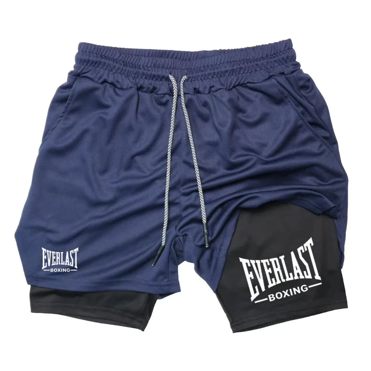Everlast Double Layer Compression Shorts for Fitness and Basketball Pi-Mart