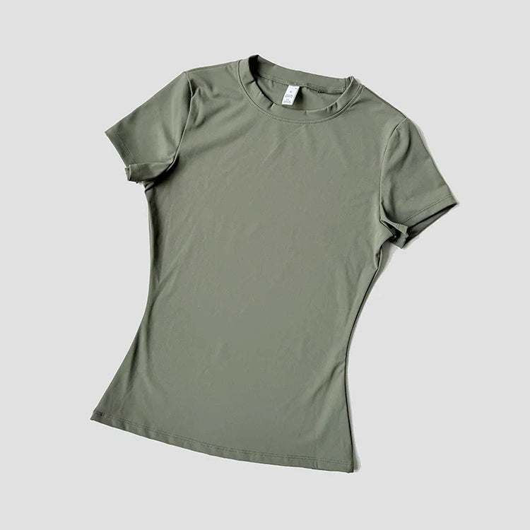 Seamless Moisture Wicking Yoga Shirt for Flexible Performance Pi-Mart