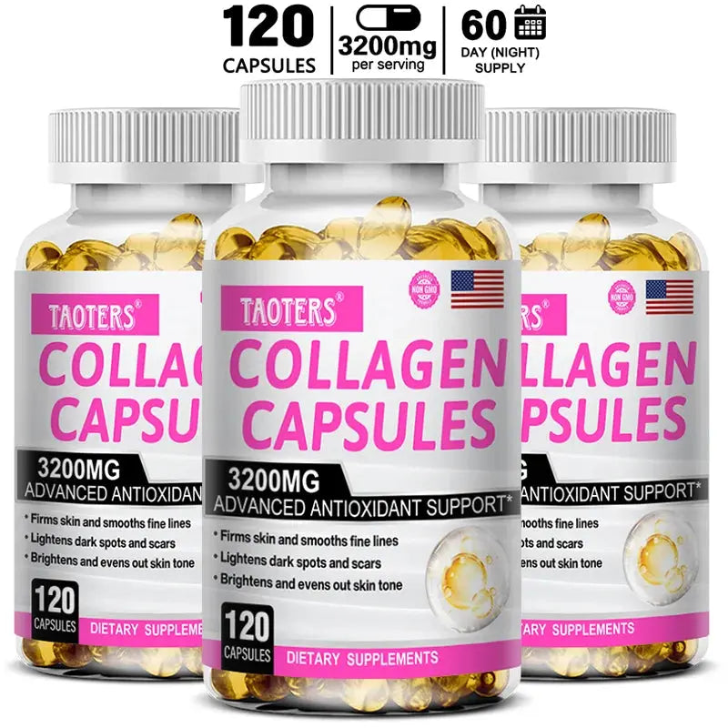 Collagen Supplements - Contains glutathione, an antioxidant that brightens and firms skin and supports healthy hair and nails Roksy