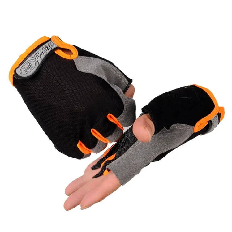 1 Pair Anti-Slip Cycling Gloves Breathable Half Fingerless Gloves Mtb Gloves Sunscreen Elastic Outdoor Sport Bicycle Gloves Pi-Mart