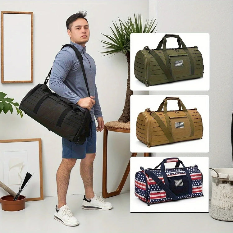Tactical Fitness & Travel Bag with Shoe Compartment 24 Hour Sport