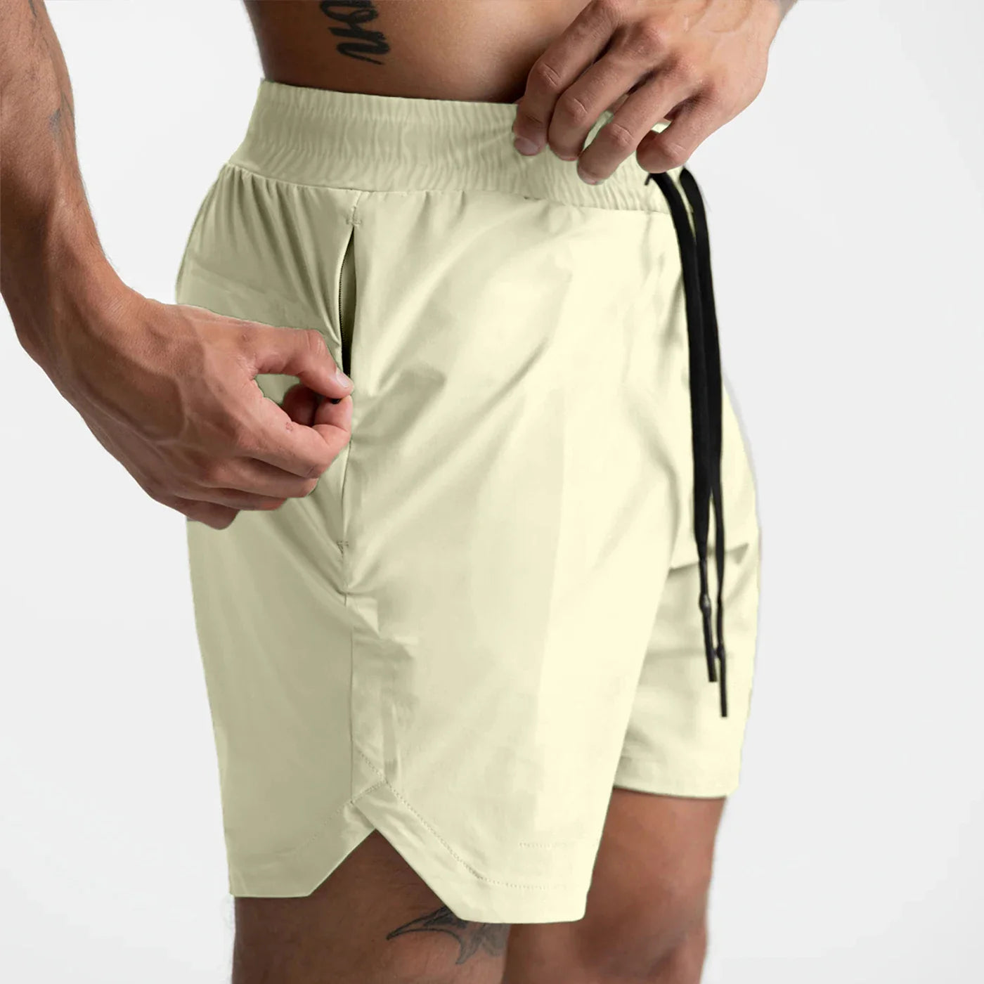 Men Quick Dry Fitness Shorts Breathable Athletic Casual Wear Pi-Mart