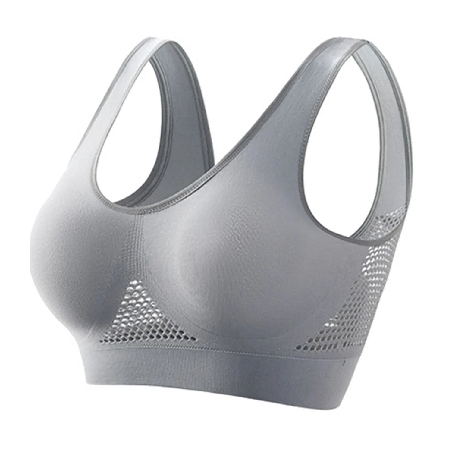 Women Anti-sagging Yoga Sports Bra High-Impact Fitness Tank Top Pi-Mart