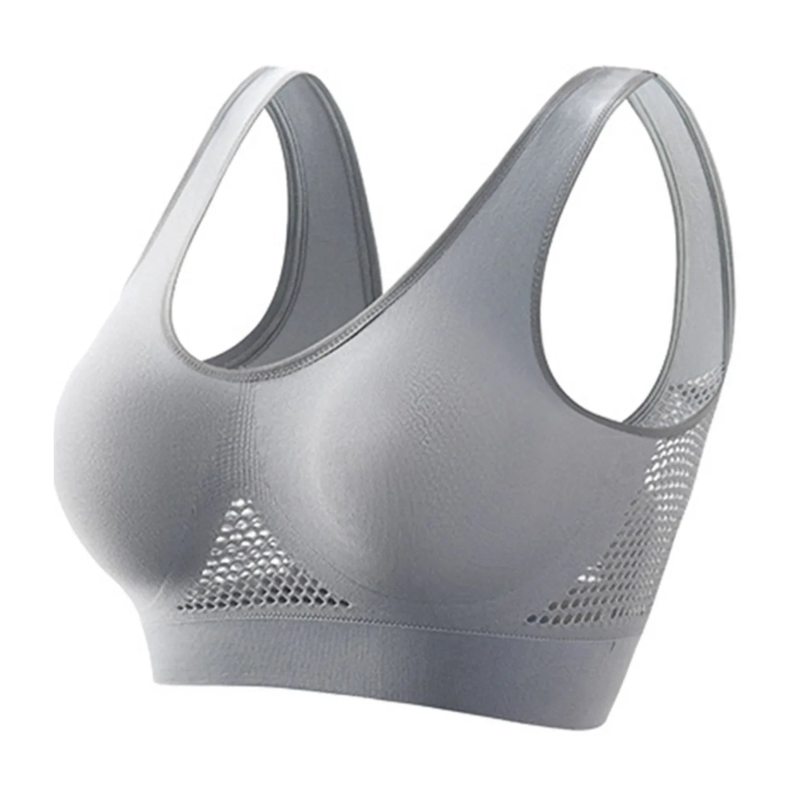 Women Anti-sagging Yoga Sports Bra High-Impact Fitness Tank Top Pi-Mart