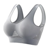 Women Anti-sagging Yoga Sports Bra High-Impact Fitness Tank Top Pi-Mart