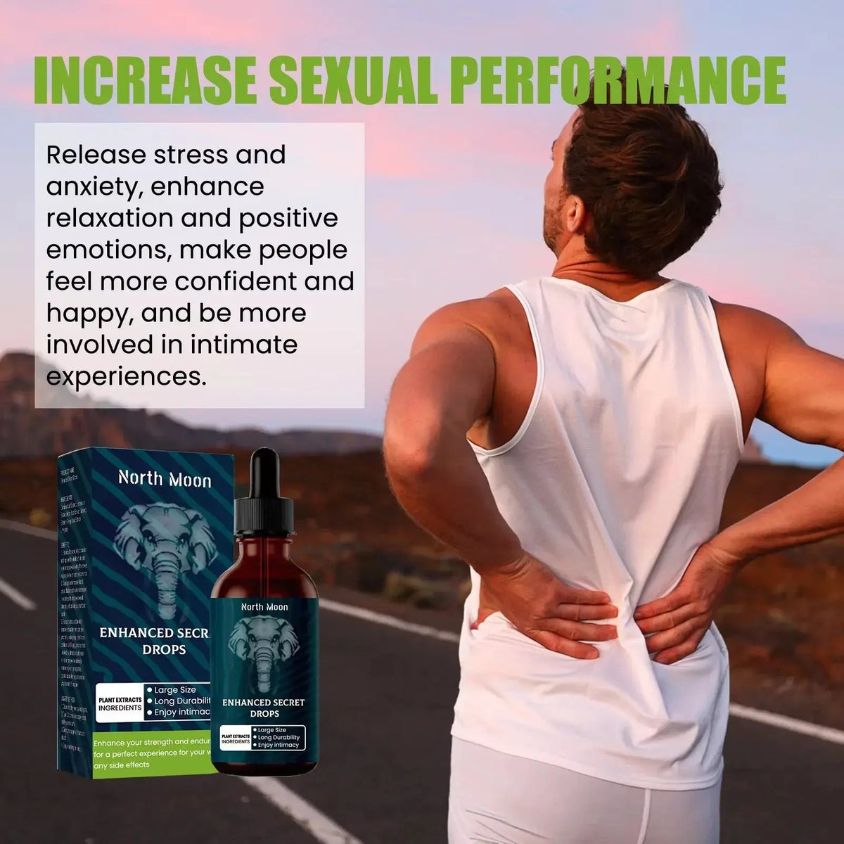 Male Enhance Massage Oil Long Lasting Sex Thicken Size Enlargement Function Provides Energy Strengthen Male Kidneys Healthy Care Roksy