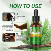 Rosemary Essential Oil Improves Frizz Strengthen Hair Roots Preventing Hair Dryness Split Nourishing Soft Glossy Hair Care Oil Roksy