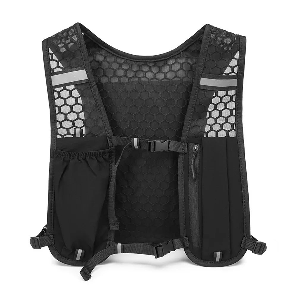 Breathable Running Hydration Vest with Storage for Hiking and Cycling Pi-Mart