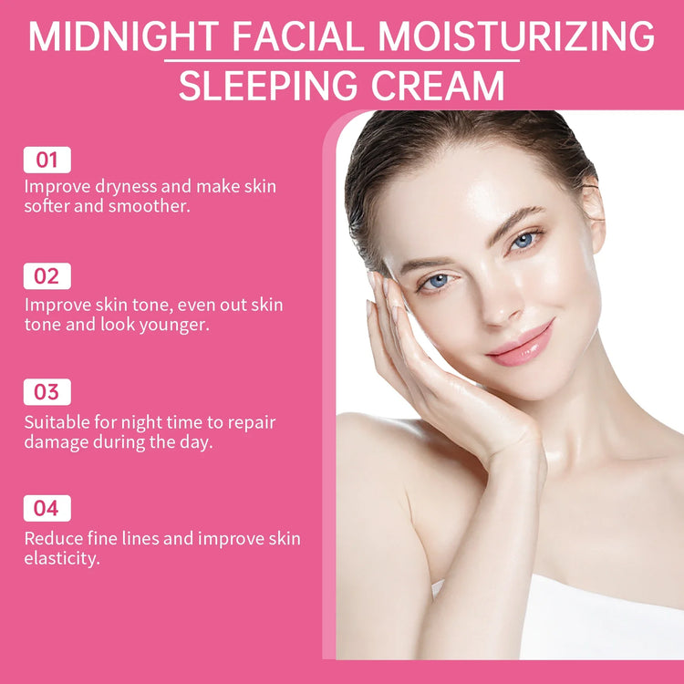 Night Face Cream Repair Damaged Skin Treatment Firming Increase Elasticity Lifting Tighten Reduce Dullness Brightening Skin Care Pi-Mart