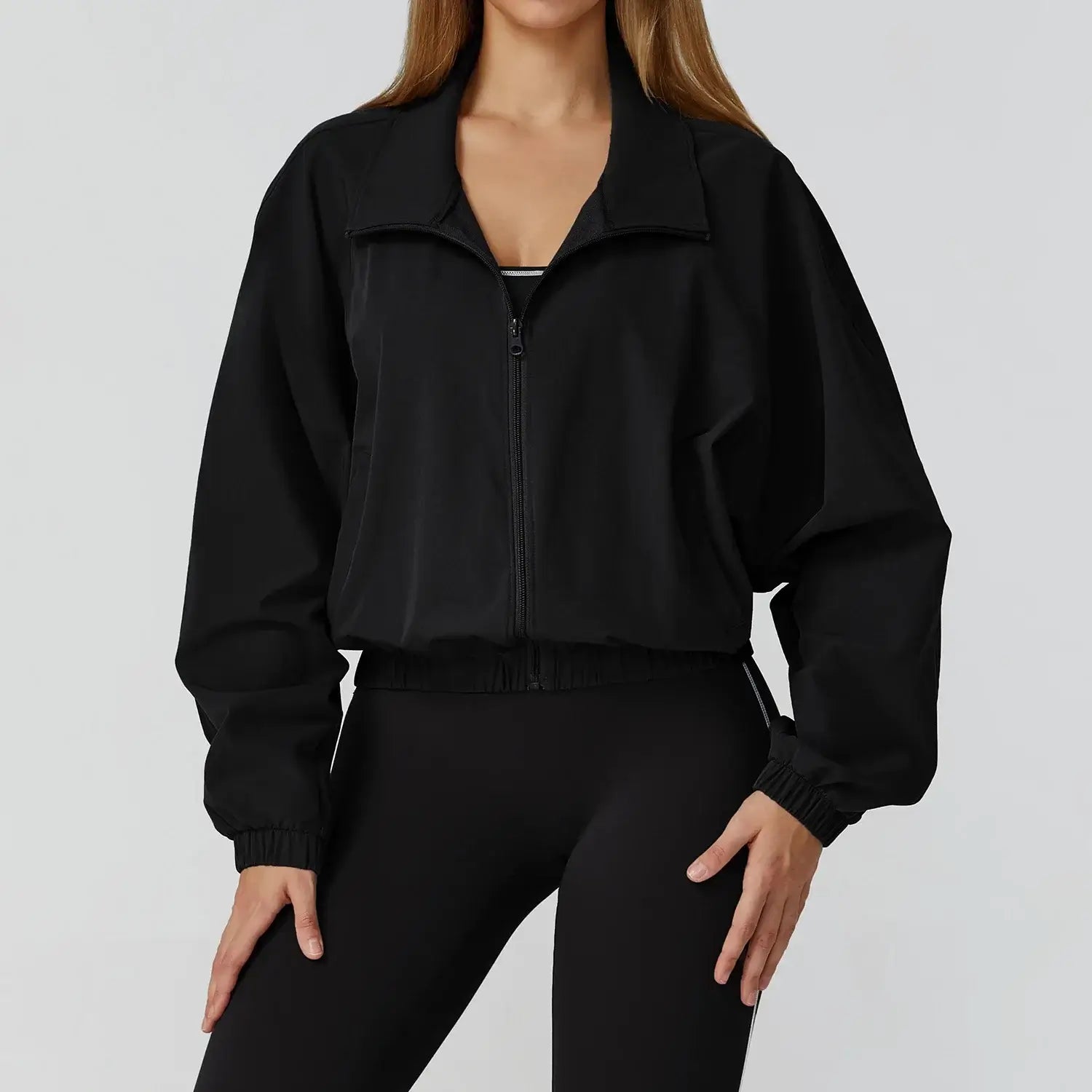 Gym & Fitness Jacket: Long Sleeve Yoga Top with Pockets 24 Hour Sport