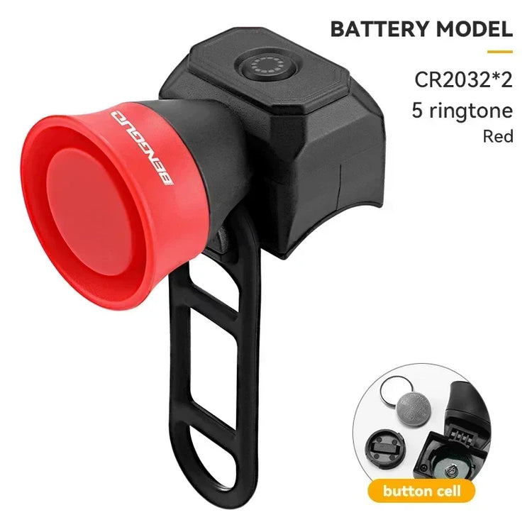 New Bicycle Horn Mountain Bike USB Charging Waterproof Electronic Bike Bell Riding Equipment Children&