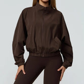 Gym & Fitness Jacket: Long Sleeve Yoga Top with Pockets 24 Hour Sport
