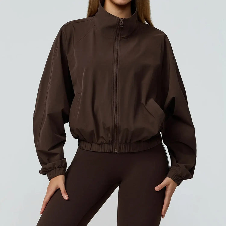Gym & Fitness Jacket: Long Sleeve Yoga Top with Pockets 24 Hour Sport
