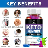 GPGP GreenPeople 60PCS Keto Gummies Keto Gummy Supplement Help For Weight Loss For Women And Men - Cleanse - Detox Roksy