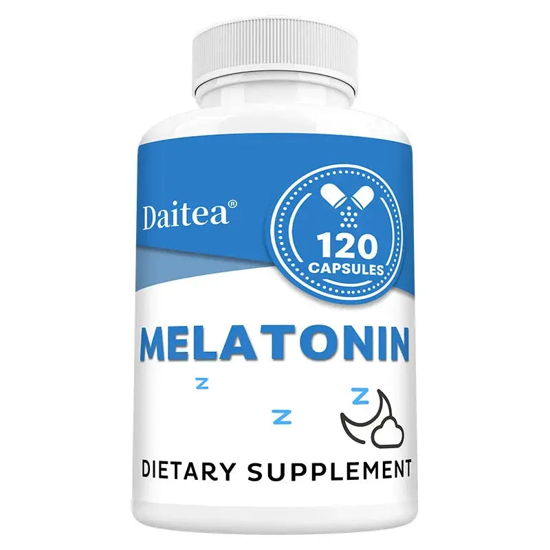 Melatonin Supplement Capsules 5 Mg - Natural Sleep Support, Relaxation and Calmness, Promotes Sleep Quality Roksy