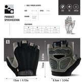 1 Pair Anti-Slip Cycling Gloves Breathable Half Fingerless Gloves Mtb Gloves Sunscreen Elastic Outdoor Sport Bicycle Gloves Pi-Mart