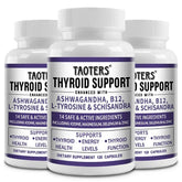 Thyroid Support Supplement - Supports Thyroid Health & Metabolism - With Iodine, Zinc & Selenium, Vitamin B12, 120 Capsules Roksy