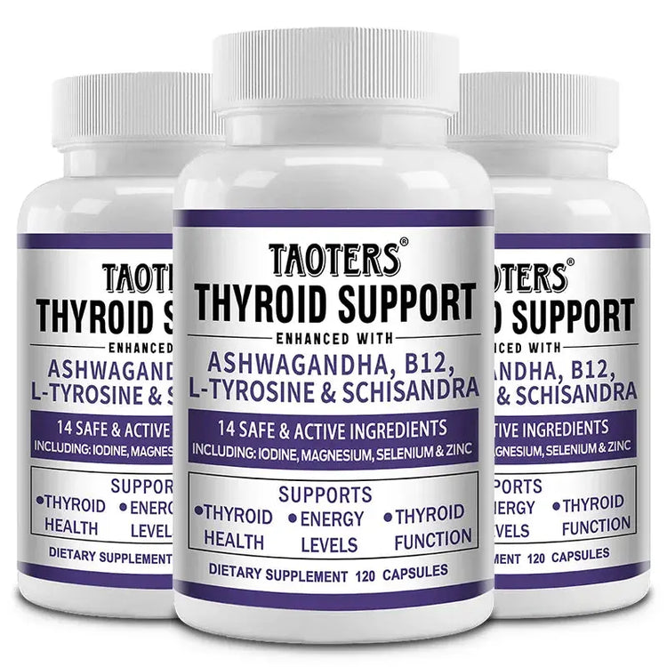 Thyroid Support Supplement - Supports Thyroid Health & Metabolism - With Iodine, Zinc & Selenium, Vitamin B12, 120 Capsules Roksy