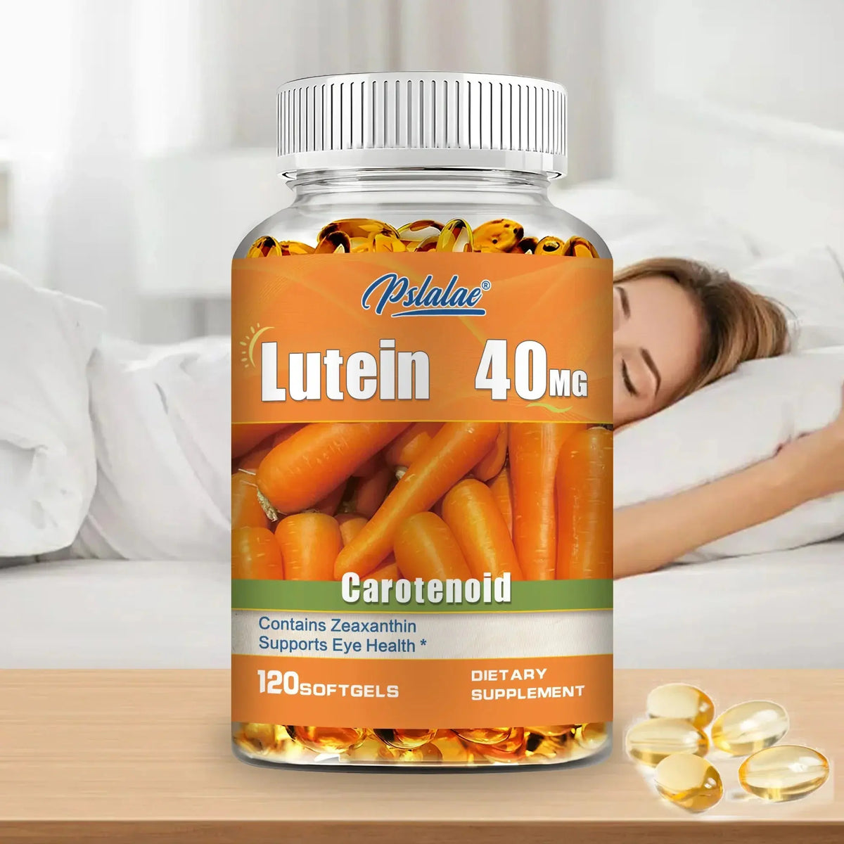 Lutein 40mg - with Zeaxanthin - Supports Healthy Vision, Blue Light Protection, Relieves Eye Fatigue and Dryness - 120 Capsules Roksy