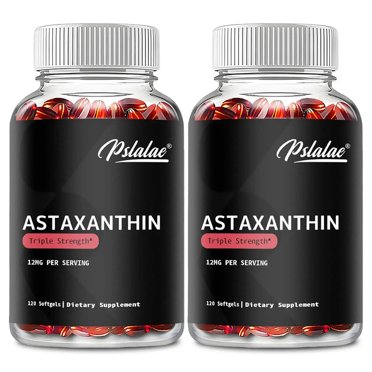 Astaxanthin - Promotes Eye, Joint, Skin and Heart Health, Improves Concentration and Memory  - 120 Capsules Roksy