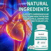 Sugar Balance Supplement - Supports Cardiovascular and Heart Health, Non-GMO, Gluten-Free, with Vitamin C, Berberine HCl Roksy