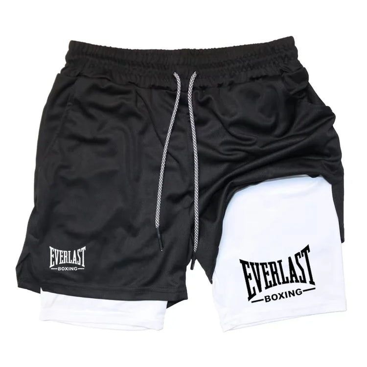 Everlast Double Layer Compression Shorts for Fitness and Basketball Pi-Mart