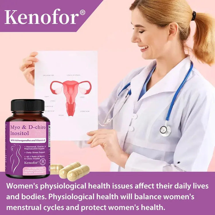 Inositol Supplement for Women, with Ashwagandha & Vitamin D3, Support Nerve Health, Women&