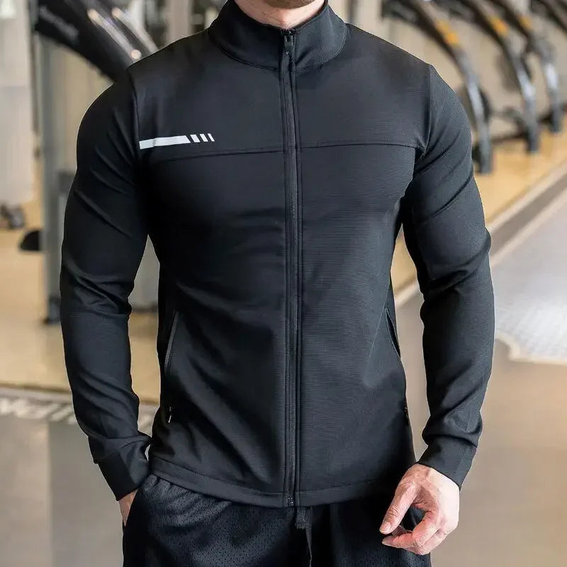 Men's High-Quality Zipped Sport Jacket | Gym, Running & Outdoor Training 24 Hour Sport