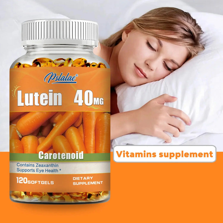 Lutein 40mg - with Zeaxanthin - Supports Healthy Vision, Blue Light Protection, Relieves Eye Fatigue and Dryness - 120 Capsules Roksy