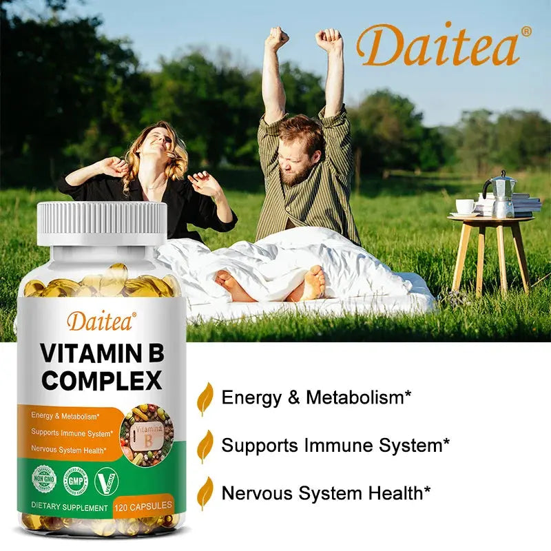 Vitamin B Complex - Stress, Immunity, Heart Health, Nervous System, Energy Metabolism Support - Non-GMO, Vegan, Gluten-Free Roksy