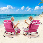 Lightweight Folding Beach & Camping Chair with Storage & Strap 24 Hour Sport