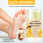 Bee Venom Fast Repair Foot Cream, Deeply Moisturizes Dry Cracked Feet, Exfoliates and Moisturizes Heel Care Stick, Quickly Sooth Pi-Mart