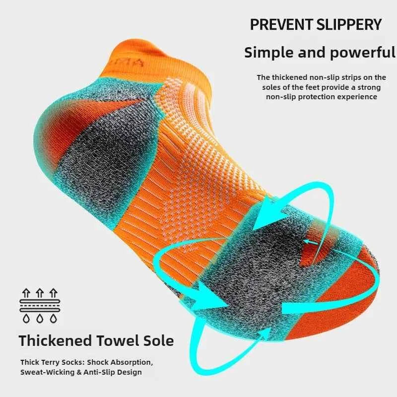 Marathon Running Socks - Cushioned & Breathable THRIXINE