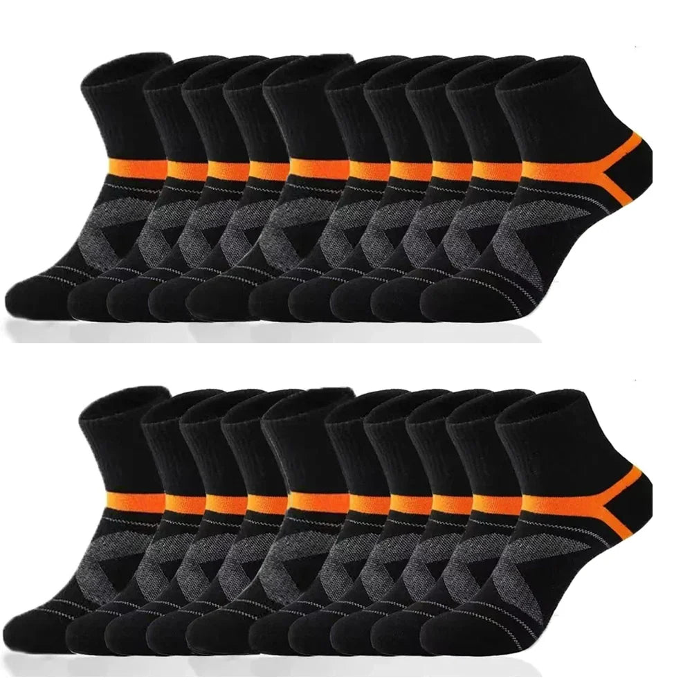 3 Pairs Men's Socks Hiking Black Sports Basketball Socks Casual Soft Running Summer Absorb Sweat Breathable Male Sokken Gifts Pi-Mart