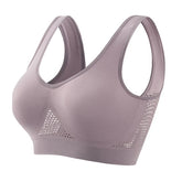Women Anti-sagging Yoga Sports Bra High-Impact Fitness Tank Top Pi-Mart