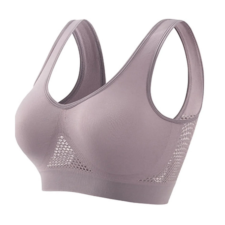 Women Anti-sagging Yoga Sports Bra High-Impact Fitness Tank Top Pi-Mart