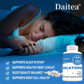 Melatonin Supplement Capsules 5 Mg - Natural Sleep Support, Relaxation and Calmness, Promotes Sleep Quality Roksy