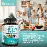 Lutein Eye + Vitamins - 9 in 1 Zeaxanthin Eyebright Bilberry Supplement Retina Eye Lens Healthy Night Vision Roksy