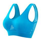 Women Anti-sagging Yoga Sports Bra High-Impact Fitness Tank Top Pi-Mart