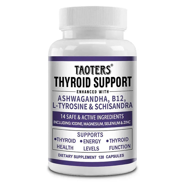 Thyroid Support Supplement - Supports Thyroid Health & Metabolism - With Iodine, Zinc & Selenium, Vitamin B12, 120 Capsules Roksy