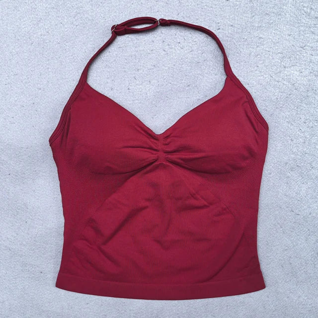 Adjustable Open Back Yoga Top Moisture Wicking Gym Tank Pi-Mart
