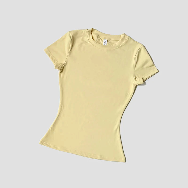 Seamless Moisture Wicking Yoga Shirt for Flexible Performance Pi-Mart