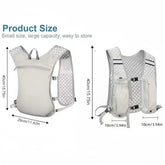 Breathable Running Hydration Vest with Storage for Hiking and Cycling Pi-Mart