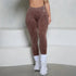 V-Back Scrunch  Acid Wash Butt Denim Yoga Leggings THRIXINE