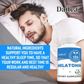 Melatonin Supplement Capsules 5 Mg - Natural Sleep Support, Relaxation and Calmness, Promotes Sleep Quality Roksy