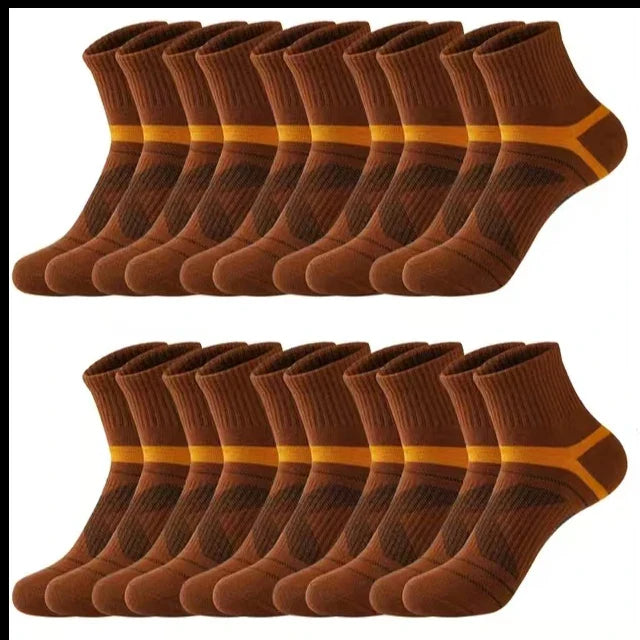 3 Pairs Men's Socks Hiking Black Sports Basketball Socks Casual Soft Running Summer Absorb Sweat Breathable Male Sokken Gifts Pi-Mart