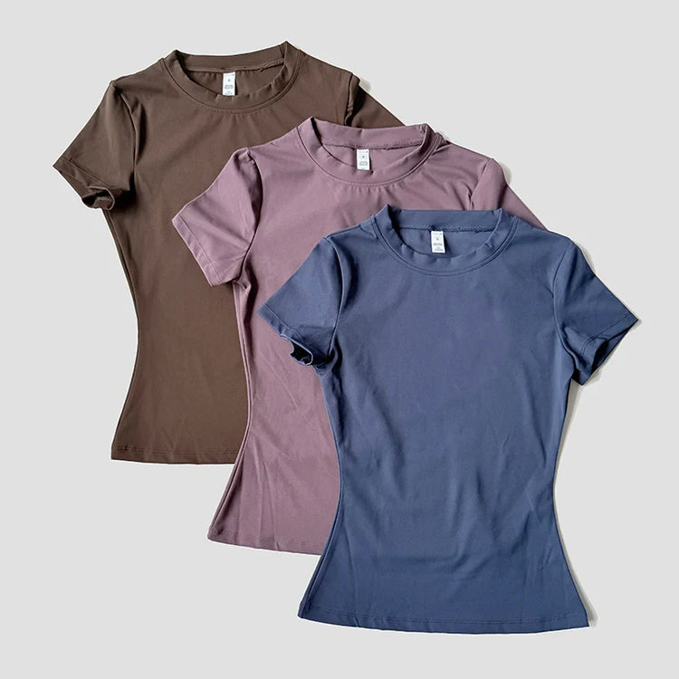 Seamless Moisture Wicking Yoga Shirt for Flexible Performance Pi-Mart