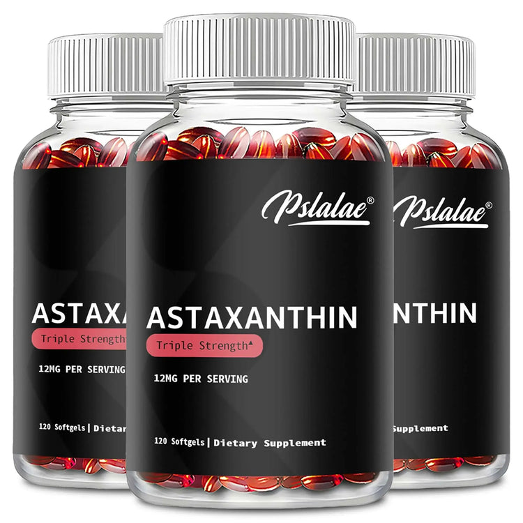 Astaxanthin - Promotes Eye, Joint, Skin and Heart Health, Improves Concentration and Memory  - 120 Capsules Roksy