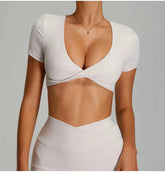 Sexy Backless Yoga Crop Top for Women THRIXINE