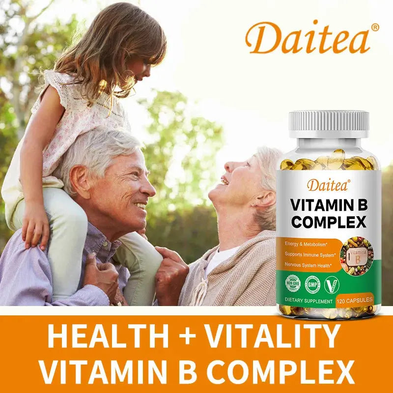 Vitamin B Complex - Stress, Immunity, Heart Health, Nervous System, Energy Metabolism Support - Non-GMO, Vegan, Gluten-Free Roksy